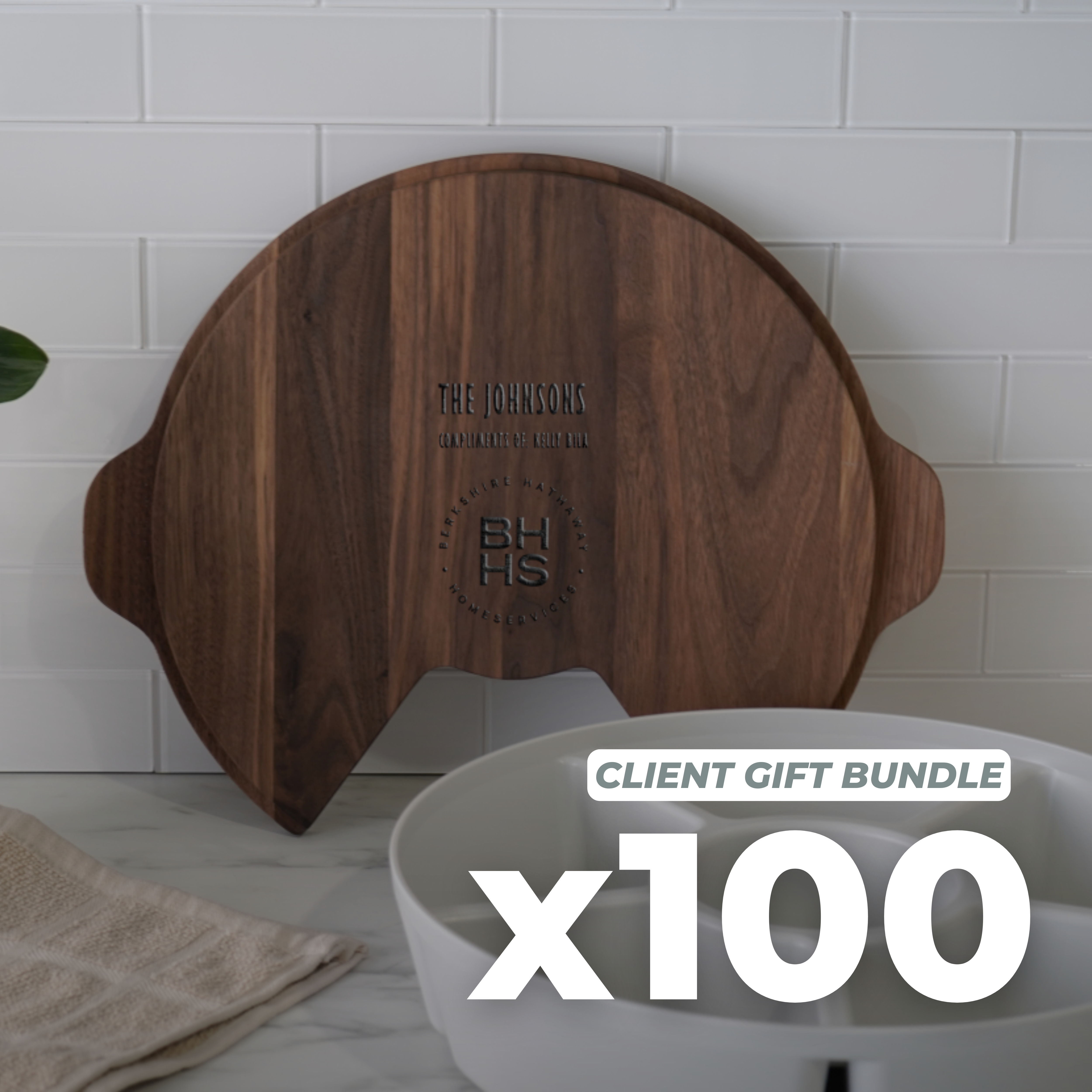 SwivelServe Walnut Set Client Gift Bundles (Pre-Pay - Buy Now. Send Later.)
