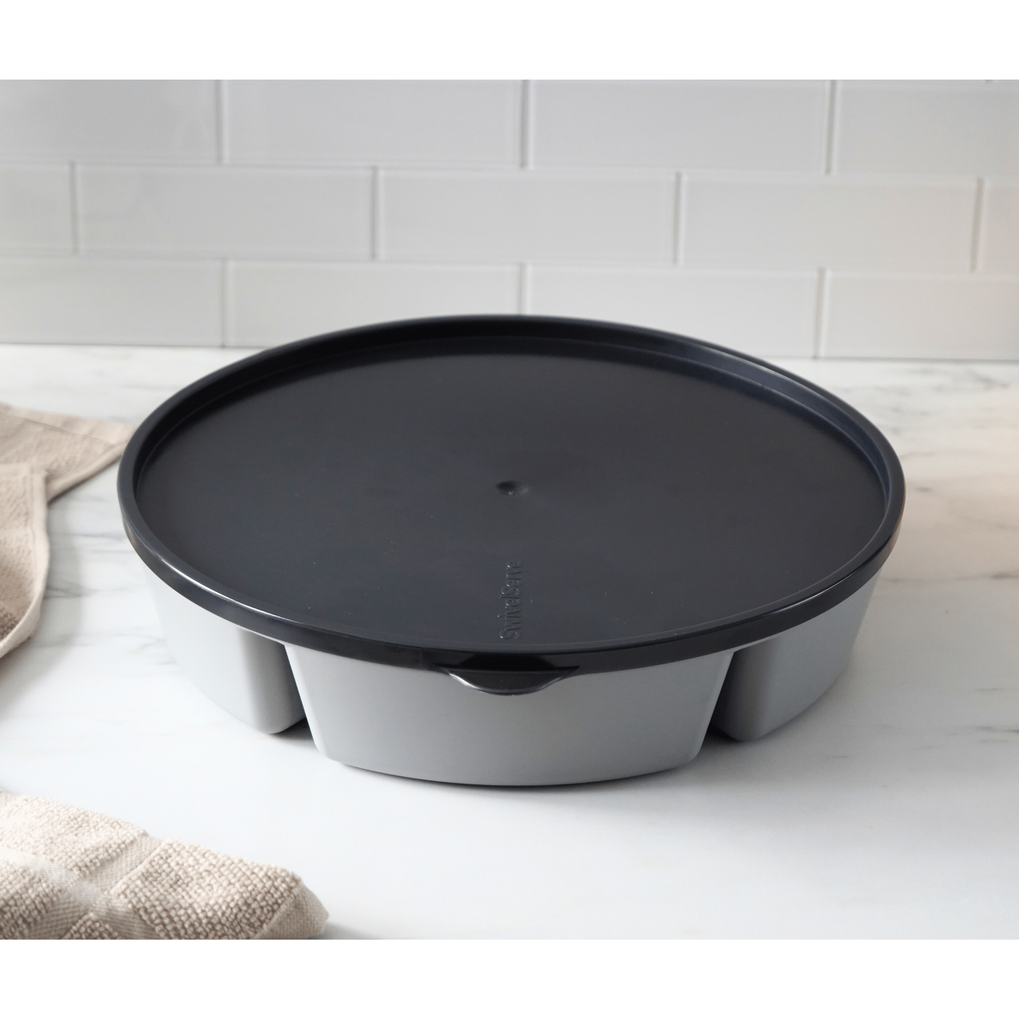 Gray Serving Tray - SwivelServe