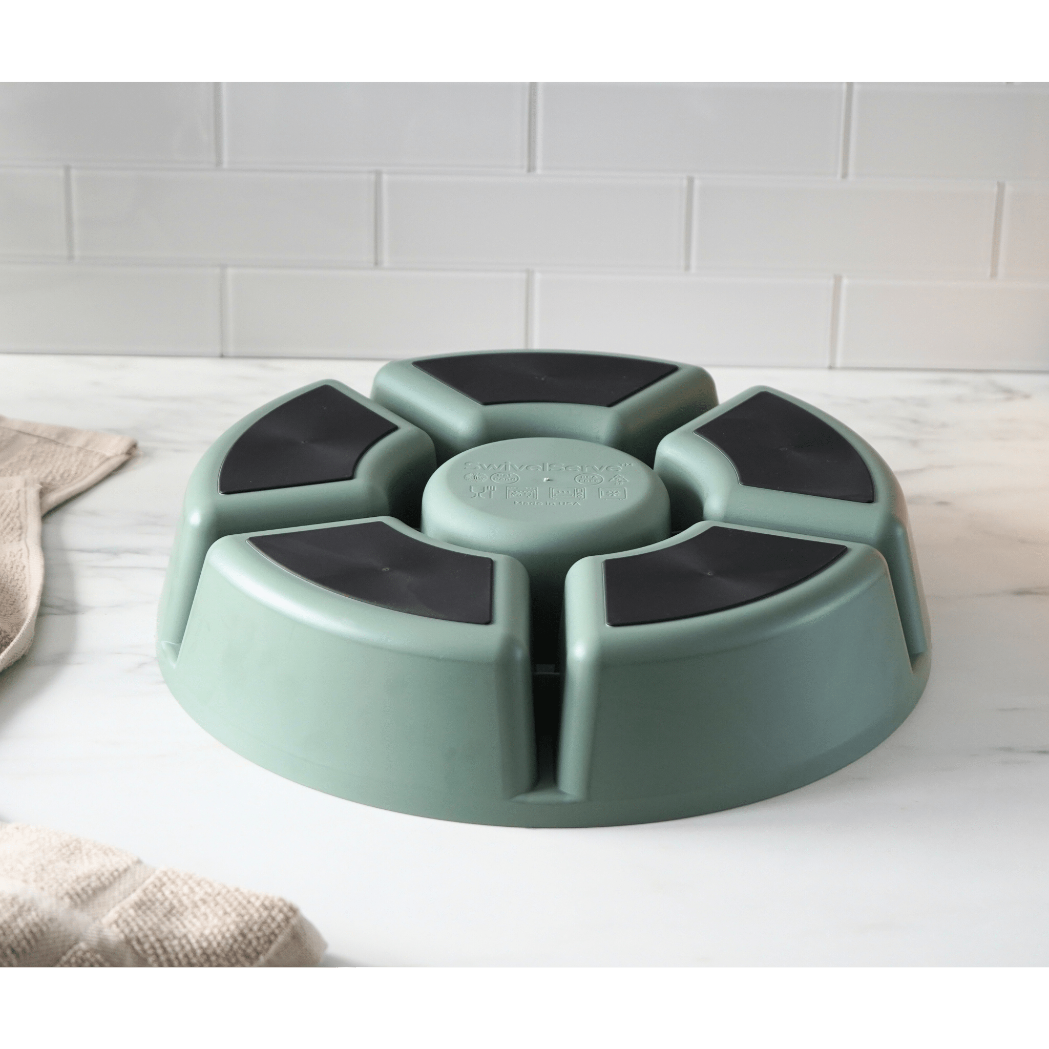 Sage Green Serving Tray - SwivelServe