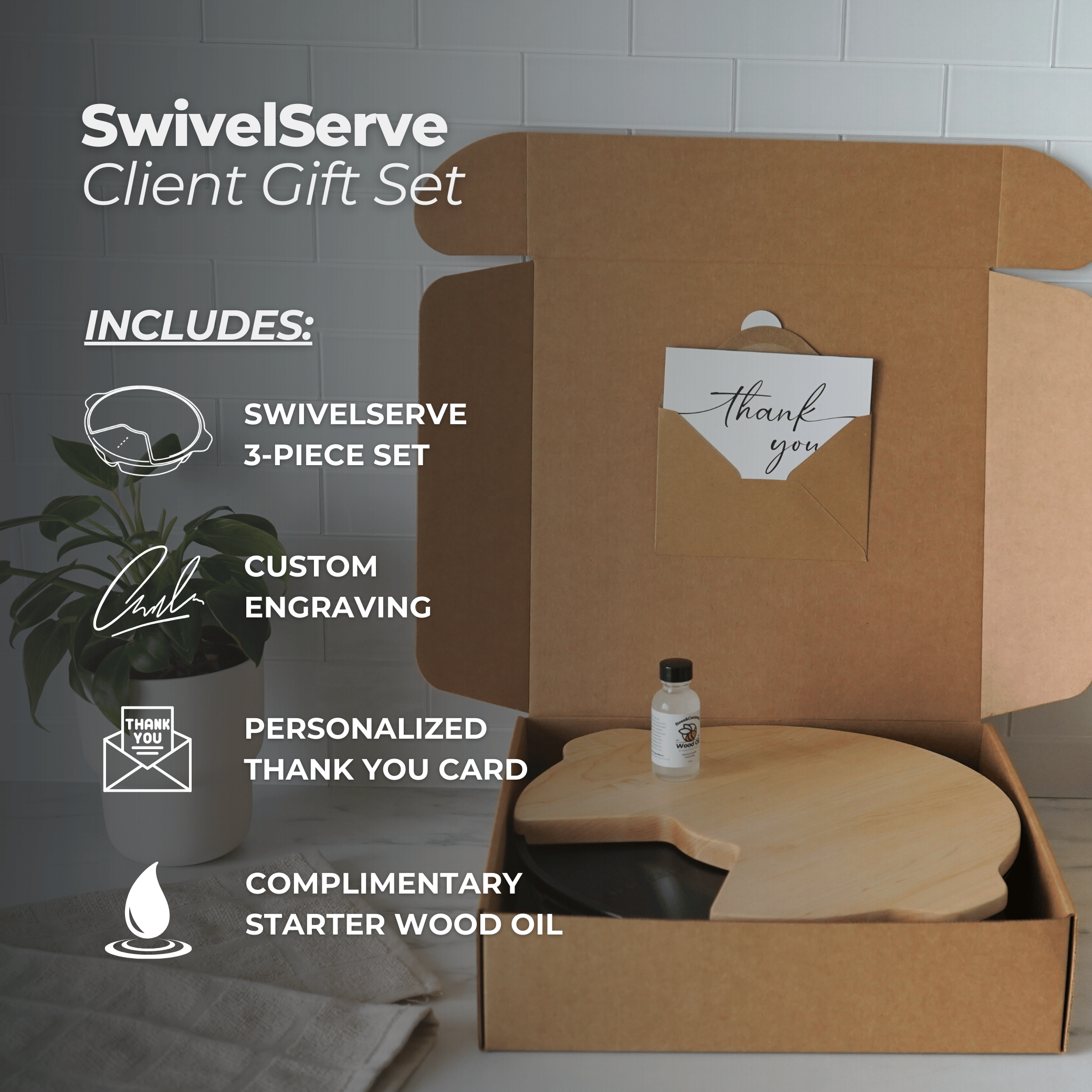 SwivelServe Maple Client Gift Set