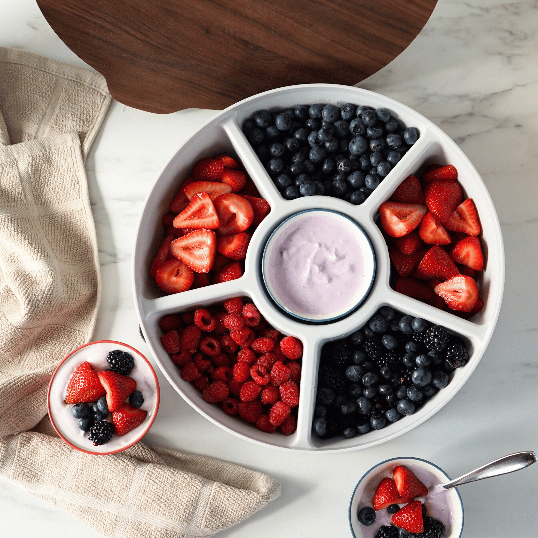 SwivelServe Signature Walnut System (3-Piece Set)